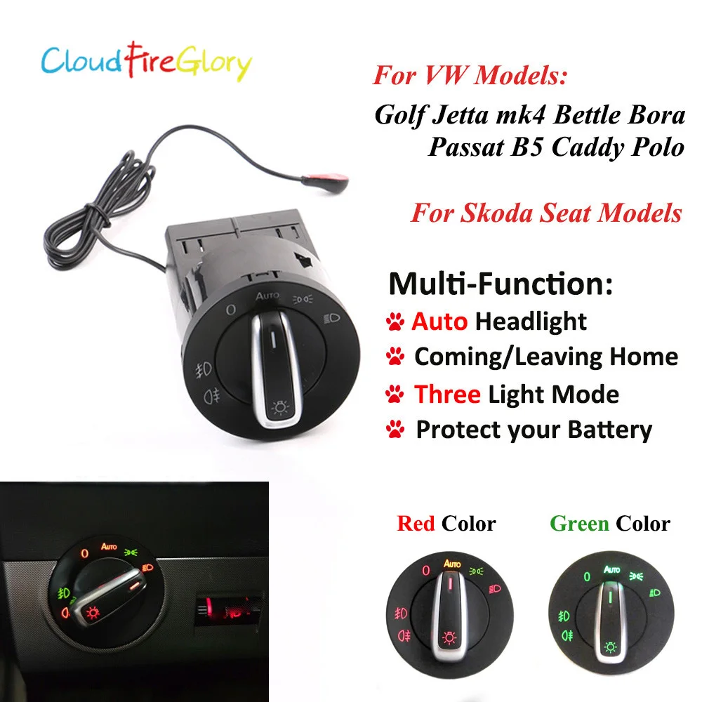 CloudFireGlory для VW Golf 4 Jetta MK4 Passat B5 Polo Bora Bettle Skoda Fabia Авто головного средства ухода за