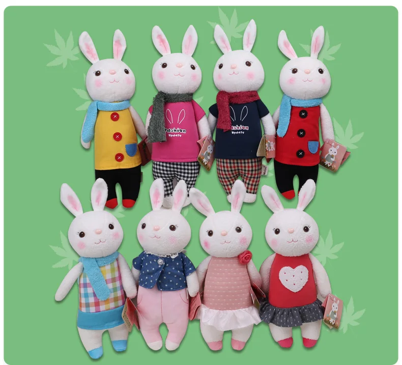 37 см Tiramitu кролики Kawaii Плюшевые милые мягкие детские игрушки для девочек на день рождения Рождественский подарок кукла Metoo