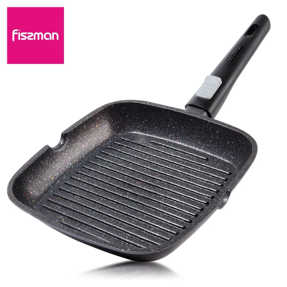 

FISSMAN Grill Pan with Durable Non-stick Cast Aluminium Detachable Handle REBUSTO Series Induction Cooker