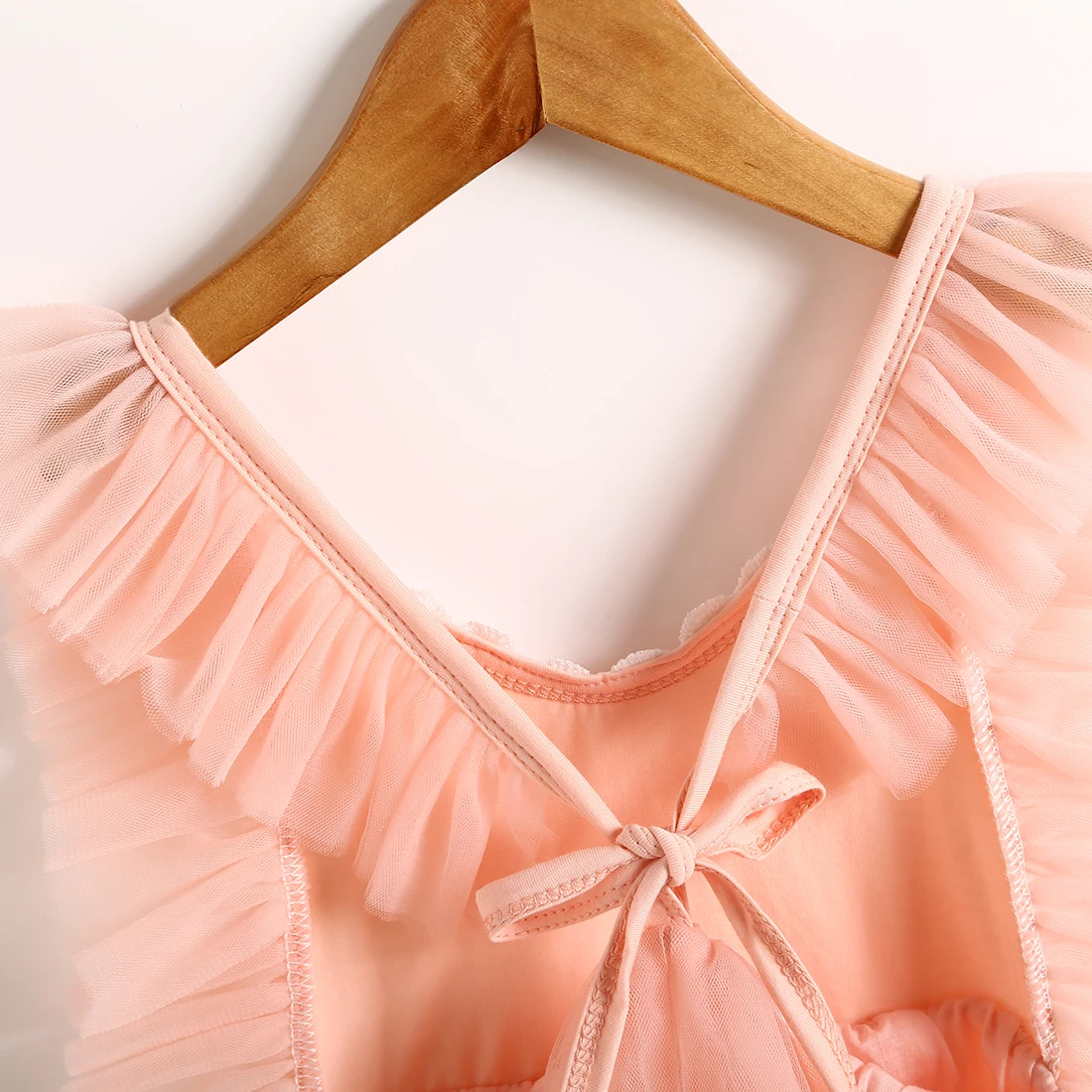 От 2 до 7 лет платье для маленьких девочек Одежда с рукавами-крылышками Кружевной