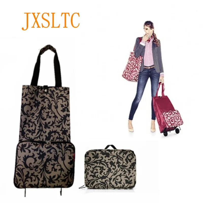 Новая складная сумка для покупок JXSLTC корзина с колесами маленькая сумочка