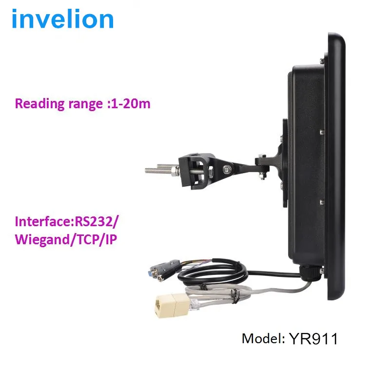 Passive UHF RFID Long Distance Integrated Reader antenna 1-20M for car parking/personal access control with free card tag sample |