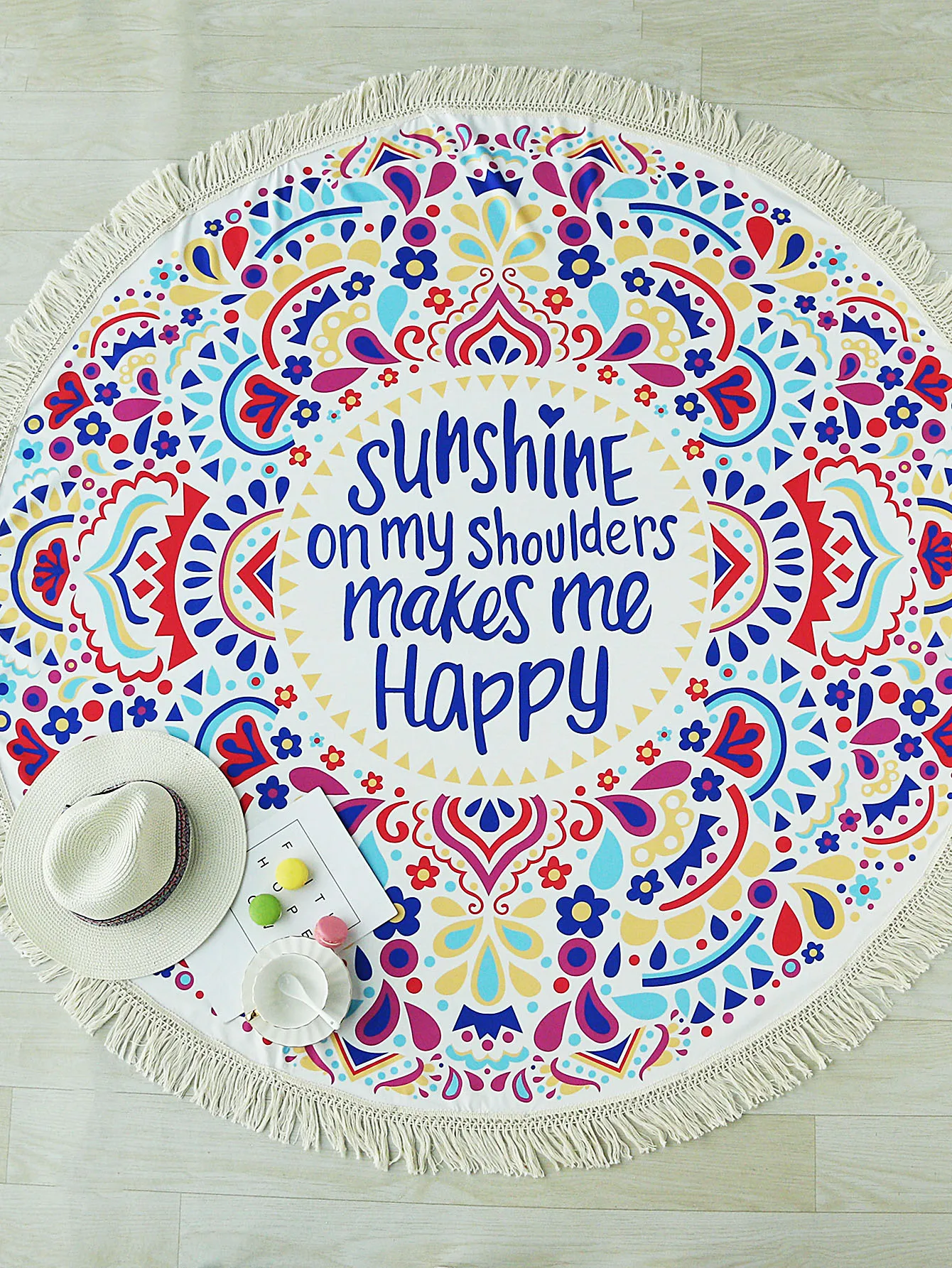 Пончик пиццы ананас большой круглый микрофибра пляж круглое полотенце кисточки