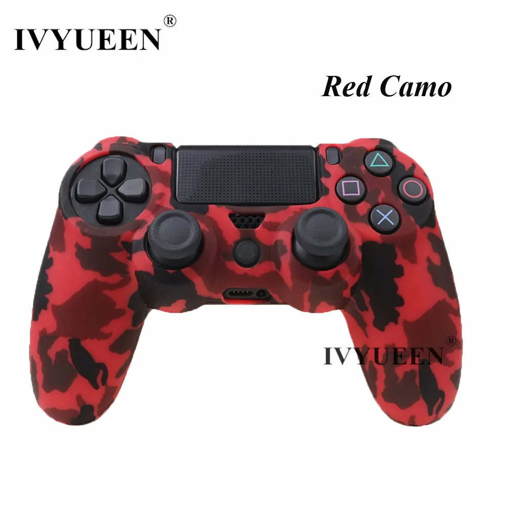 IVYUEEN для sony playstation 4 PS4 Pro тонкий контроллер силиконовый чехол защитная кожа с аналоговой рукояткой для PS4 DS4 геймпад
