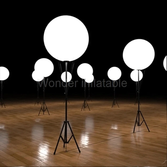 

Custom giant inflatable balloon with stand lighted outdoor inflatable led balloon for advertising 1m-1.5mD