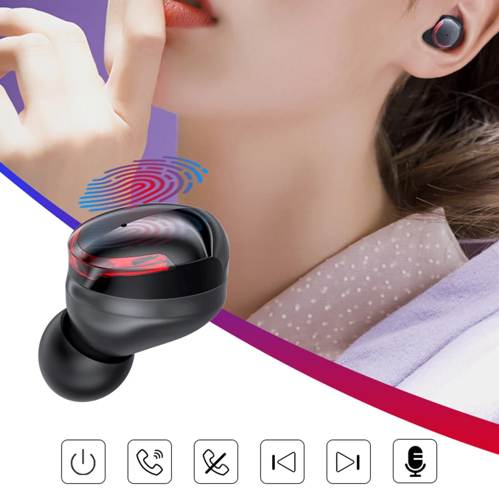 Цифровой дисплей TWS-R10 Bluetooth наушники 5,0 гарнитура БЕСПРОВОДНЫЕ стереофонические Bluetooth наушники 15 минут Время зарядки