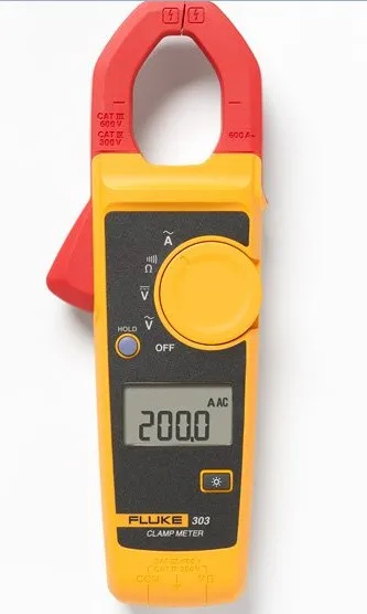 Fluke 303 F303 цифровой клещи AC/DC мультиметр тестер|digital clamp meter|fluke 303clamp meter |