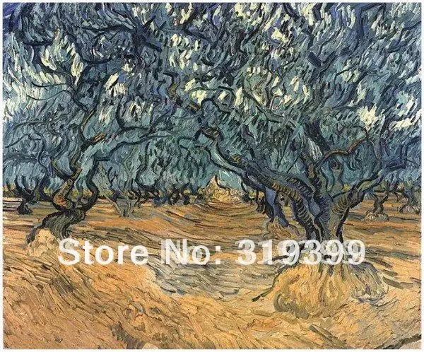 

Vincent Van Gogh Картина маслом Размножение на льняном холсте, оливковые деревья, 100% ручная работа, Бесплатная доставка DHL, музейное качество