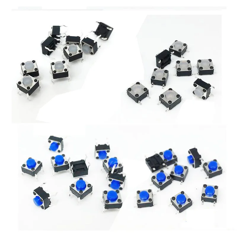 200 шт./лот 6*6*4 3 мм тактный переключатель кнопка DIP и SMD переключатели 6x6x4.3|switch push|switch