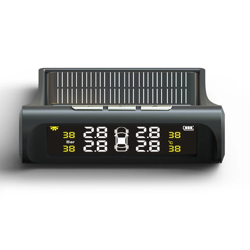 KSAOTU автомобиля TPMS шин давление мониторинга системы Солнечный мощность зарядки цифровой дисплей Авто охранной сигнализации с 4 Enternal