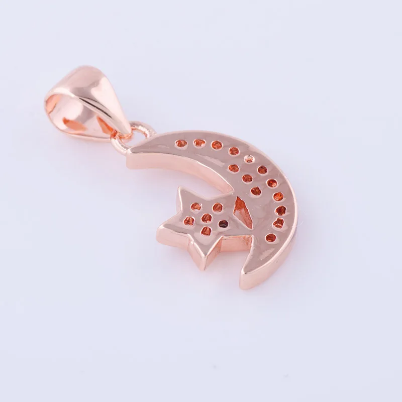 Фурнитура для бижутерии сделай сам медные Подвески в виде звезды Луны модная