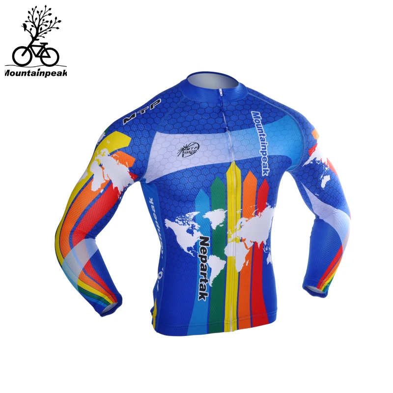 

Mountainpeak Cycling Jerseys Men Blue Shirt Quick Dry Long Sleeve Cycling Jerseys Anti-sweat Jerseys Cycling Jersey Long Sleeve