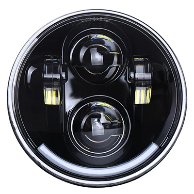 MODE 5 Мотоцикл 5-3/4 5,75 светодиодный налобный фонарь для Harley Davidson 883 sportster тройной, Низкий Райдер широкий скользящий светодиодный H4 налобный фонарь - Испускаемый цвет: MODE 5