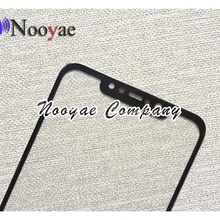 Black Glass Screen For Xiaomi Pocophone F1 Glass lens Front Outer Panel ( NOT Touch Screen Digitizer ); 50pcs/lot