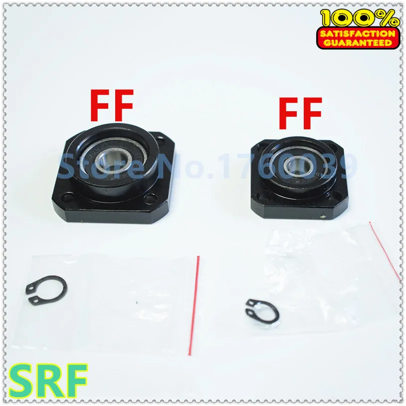 

Ballscrew Support set:1pcs FK15 Fixed Side+1pcs FF15 Floated Side for 20mm Ballscrew SFU2004/2005/2010 end support CNC