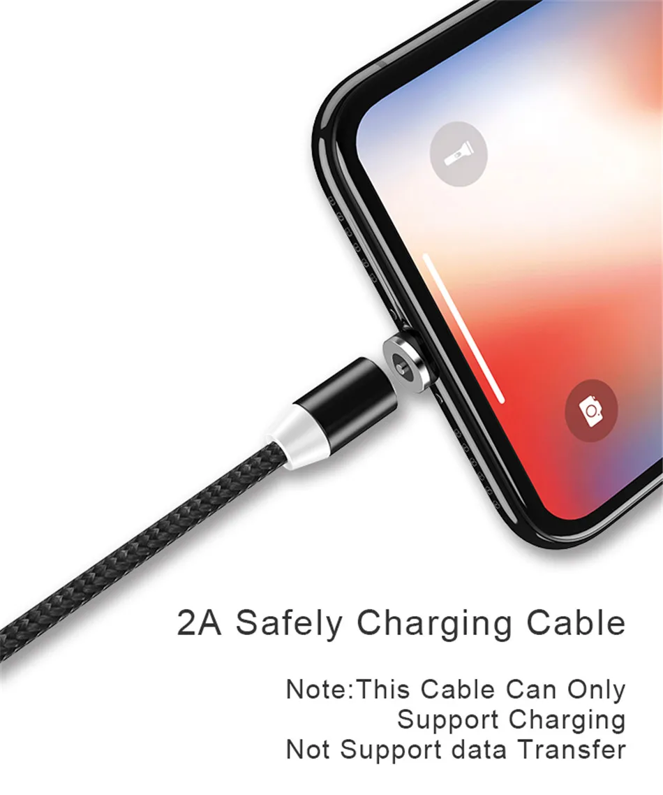 NOHON СВЕТОДИОДНЫЙ Магнитный зарядный кабель для освещения телефона для iPhone X 7 8 6 6S Plus X 5 5S 5C для iPad 4 5 6 магнитное быстрое зарядное устройство 1 м