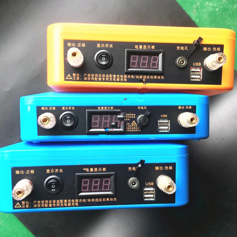 12V 100AH литий-ионный Батарея 1000W Водонепроницаемый чехол 5В USB Порты и разъёмы светодиодный свет Перезаряжаемые с 12,6 V 10A зарядное устройство