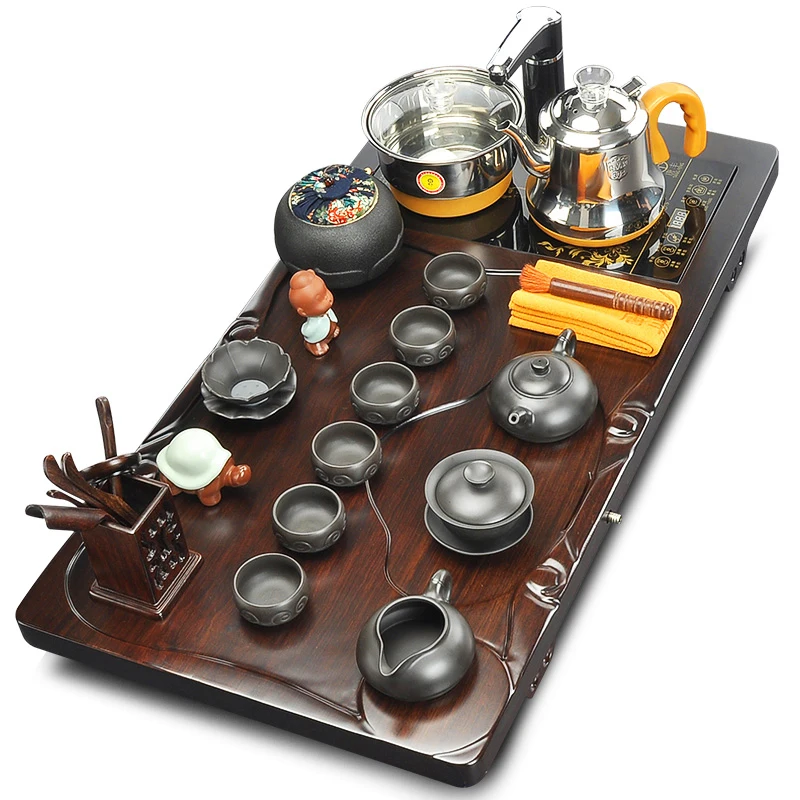 

Hot sale beautiful Ceramic Purple Sand Kung Fu Tea Set free shipping