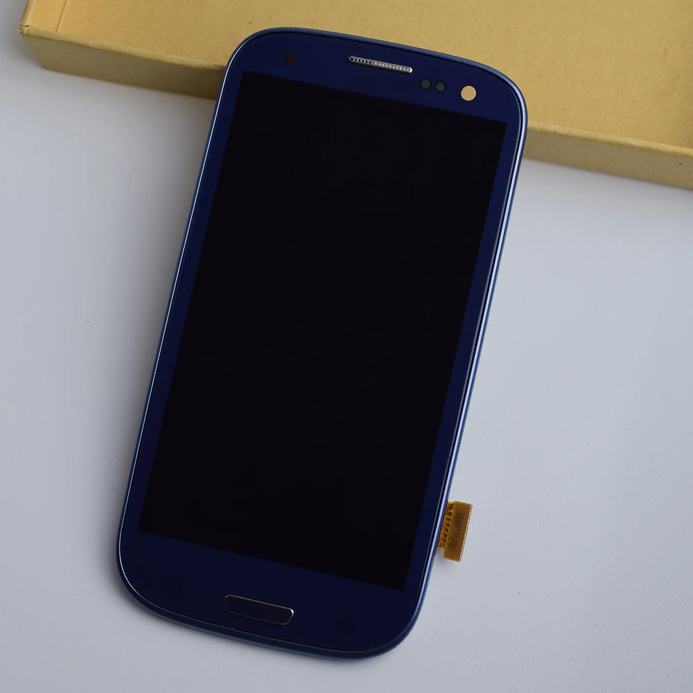 I9300 i9301 i9305 i535 i747 9300I ЖК-дисплей панель+ сенсорный экран дигитайзер Датчик в сборе рамка