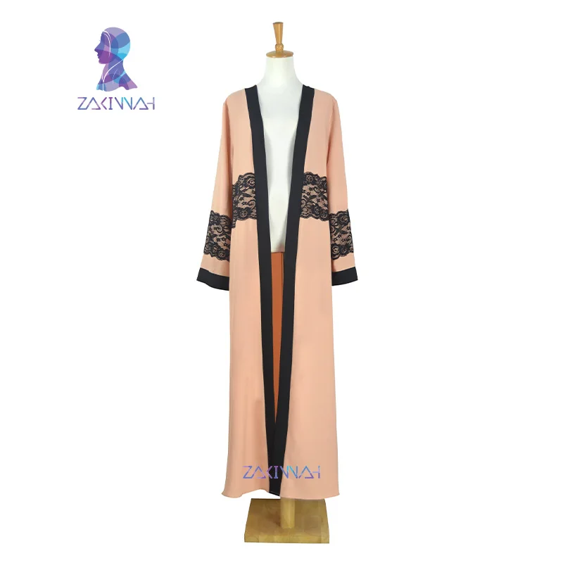 Новая мода женское длинное платье макси с длинным рукавом Кружевное кафтан