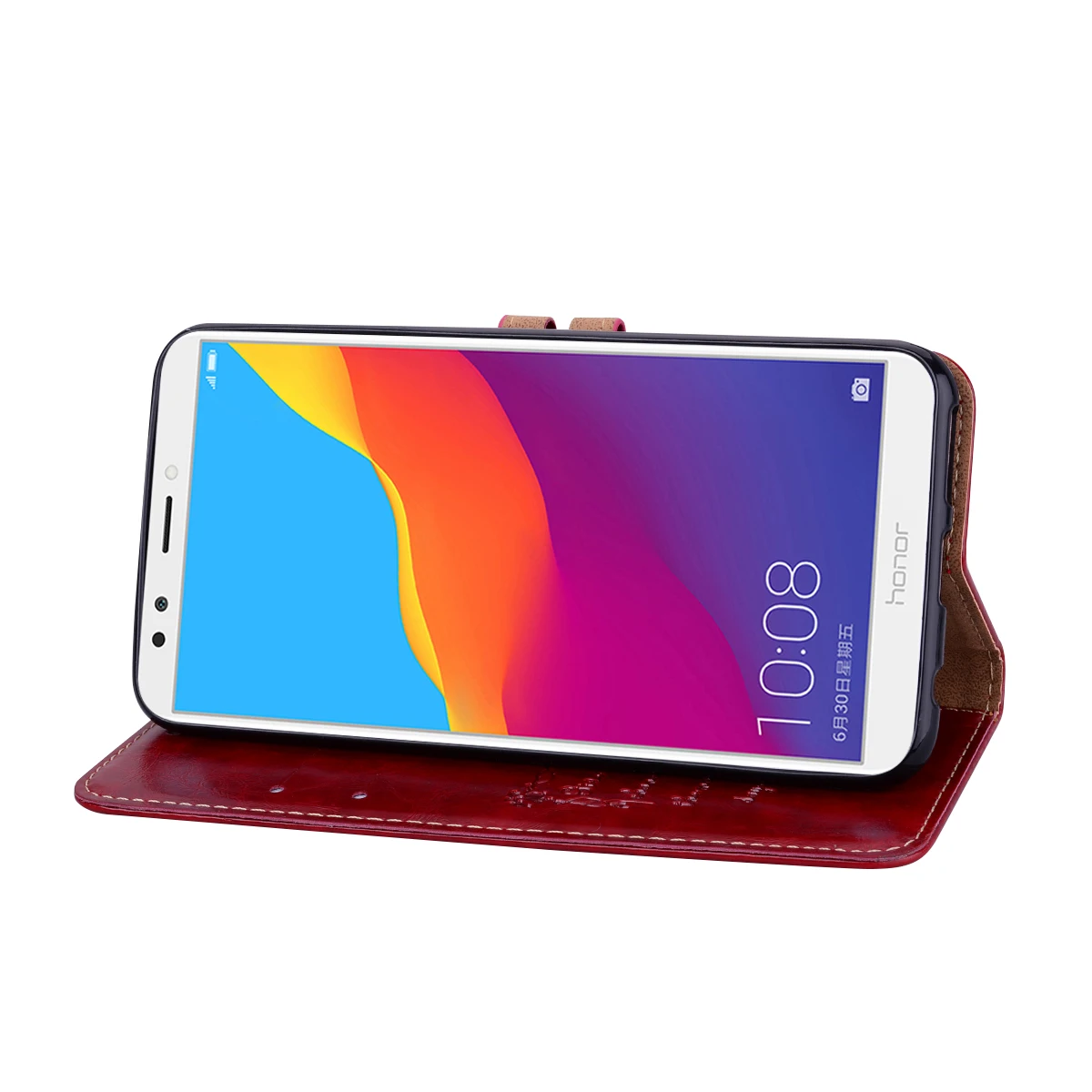 Кожаный чехол бумажник для Huawei Honor 7C с откидной крышкой 5 7 дюйма Pro глобальная