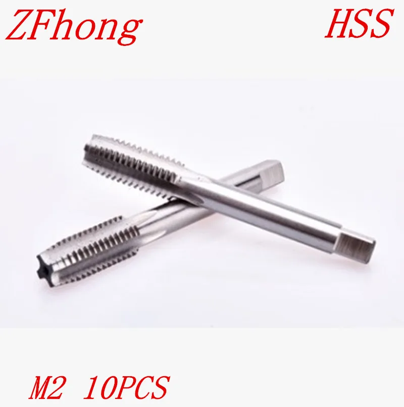 

10PC M2*0.4 m2 High Quality HSS Right Hand Thread Tap Metric Tapper Plug
