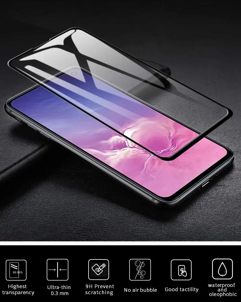 Защитная пленка из закаленного стекла для Samsung galaxy s10E Note 9 8 S10 S8 S9 plus с изогнутыми