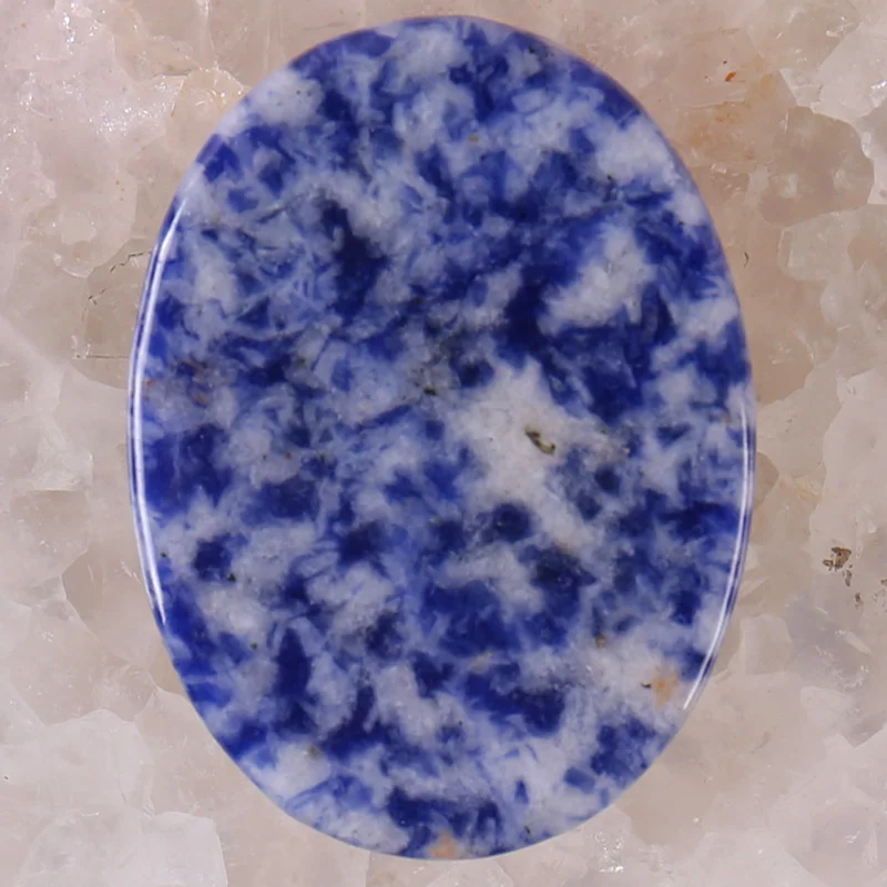 40x30MM Brazilian Sodalite Stone Oval Cabochon CAB Jewelry For Woman Gift Making 1PCS H084 | Украшения и аксессуары