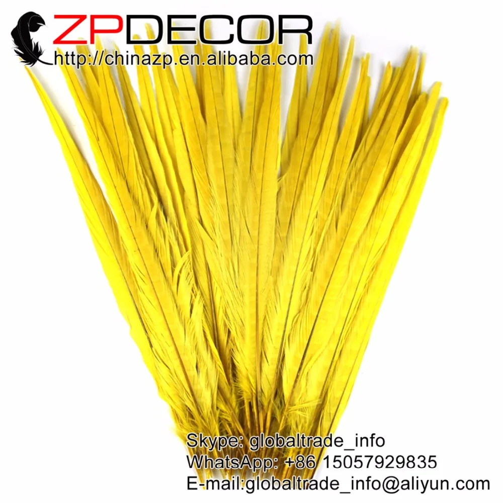 ZPDECOR 100 шт./лот 40 45 см (16 18 дюймов) непосредственно окрашенные оранжевые перья из
