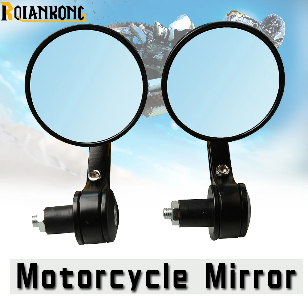 

Motorcycle rearview mirror Aluminum universal moto rear view mirror handlebar side mirror for honda kawasaki suzuki