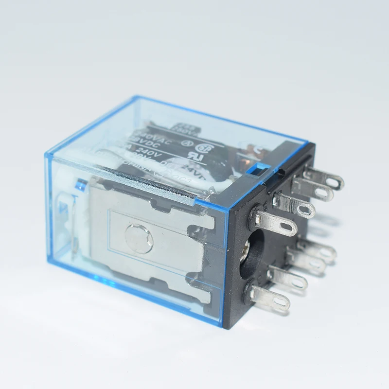 10 adpdt реле 12VDC 24VDC 110VAC 220VAC LY2N общего назначения LY2NJ с базы Разъем 8 контакты LY2 |