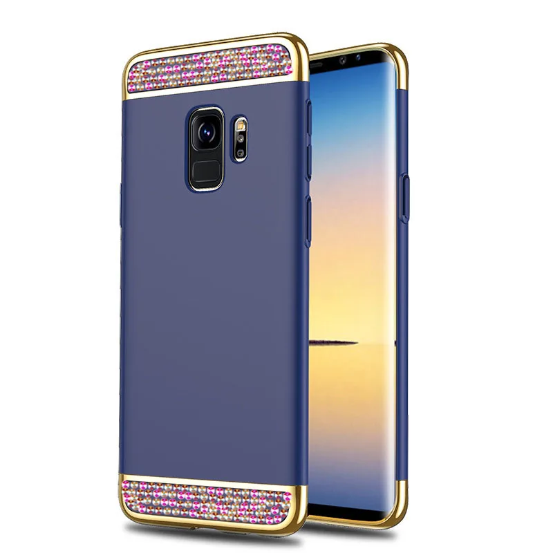 Блестящий Кристальный чехол для Samsung Galaxy S8 S9 J6 Plus SM-610F противоударный J4 J7 Core
