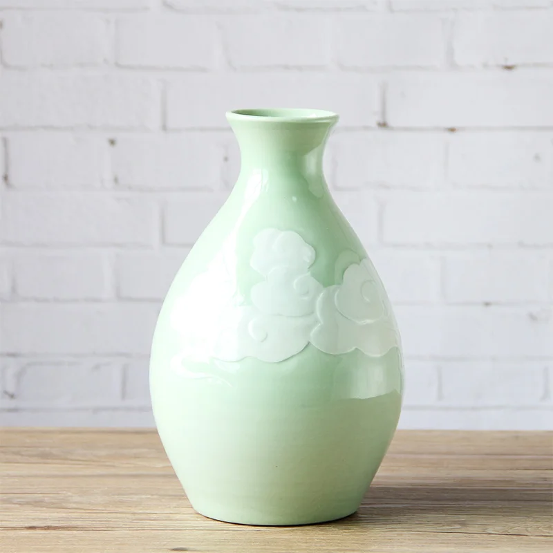 Художественная керамическая фарфоровая настольная ваза набор (3 шт.) с