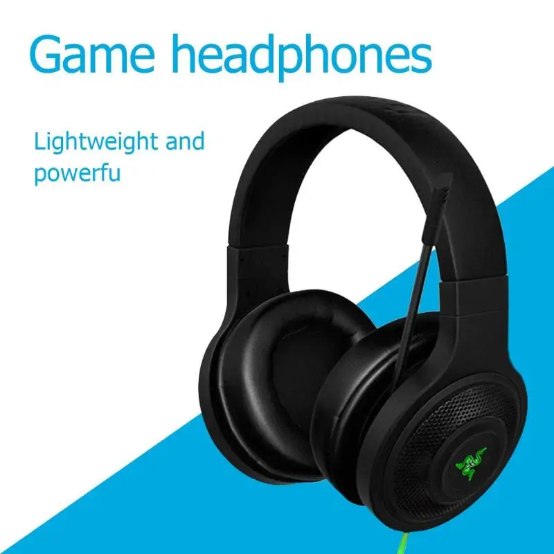 Razer kraken основные стандартные наушники с шумоизоляцией Накладные наушники Проводная игровая гарнитура аналоговые 3,5 мм USB наушники с микро
