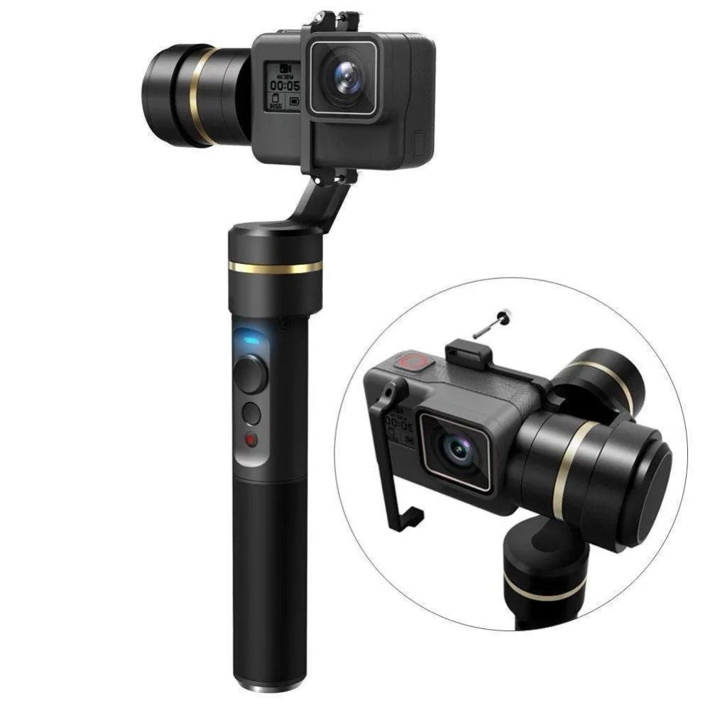 Feiyu G5 Handheld Gimbal for GoPro HERO5 5 4 HERO3+ HERO3 Xiaomi yi 4k SJ AEE Action Cams of varies weigh Splashproof Humanized |