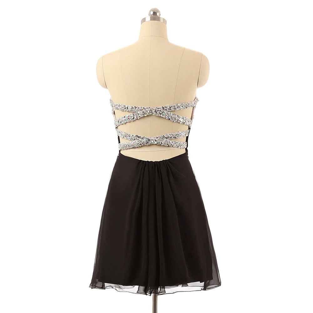 HighBuy 2017 Sequined Criss-Cross Short Homecoming Dresses Beaded Sexy Strapless Cheap Charming Prom Evening Party | Свадьбы и