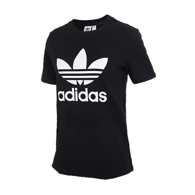 Оригинальная футболка с тройной фольгой Adidas Original женские футболки коротким