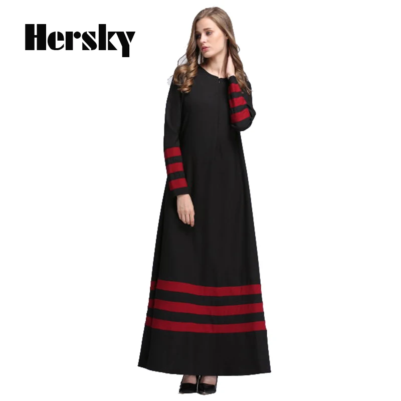 Малайзии мусульманских Дубай Абаи Платье Аравия Исламская одежда для женщин