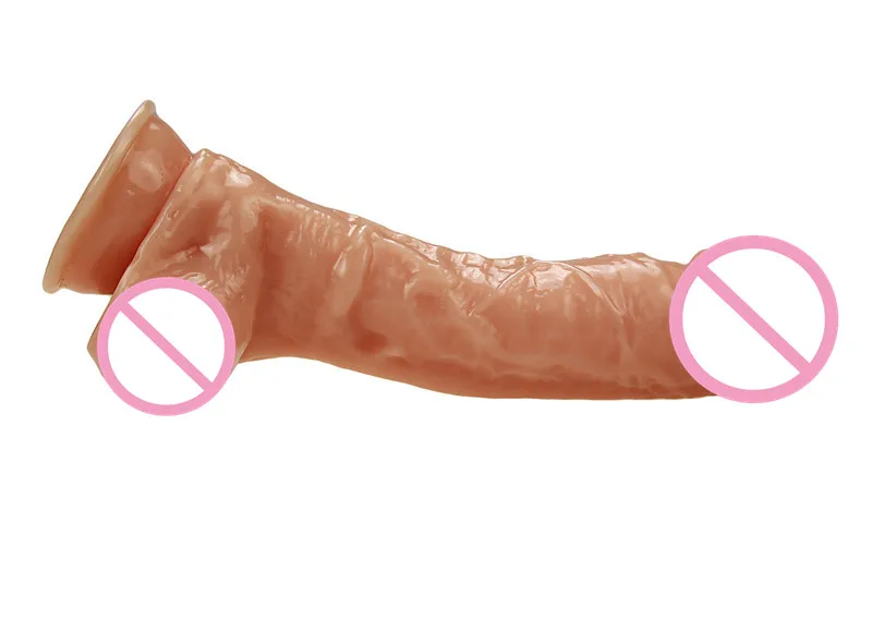 24*5 см/450 г Большой реалистичный пенис с присоской черный телесный коричневый