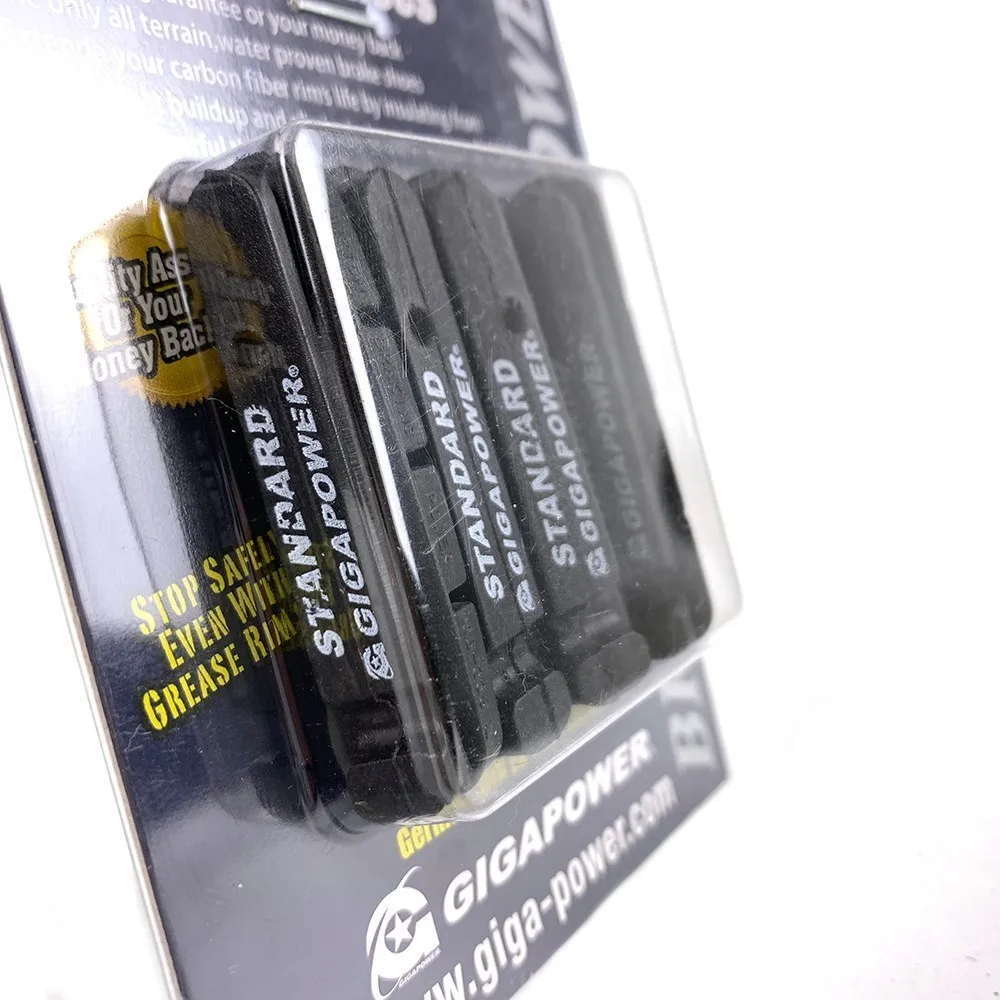 Gigapower тормозные колодки, используемые для карбоновое колесо из углепластика для передних и задних высокой температуре карбоновые колеса б/у тормозная колодка 4 шт./компл