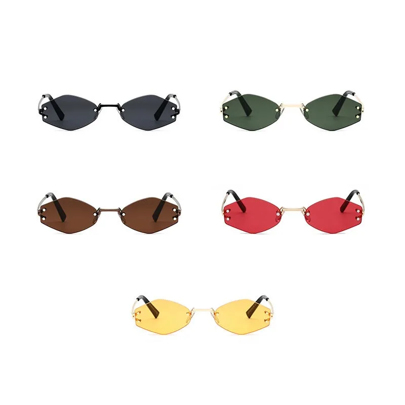 Солнцезащитные очки в винтажной маленькой оправе для мужчин и женщин |