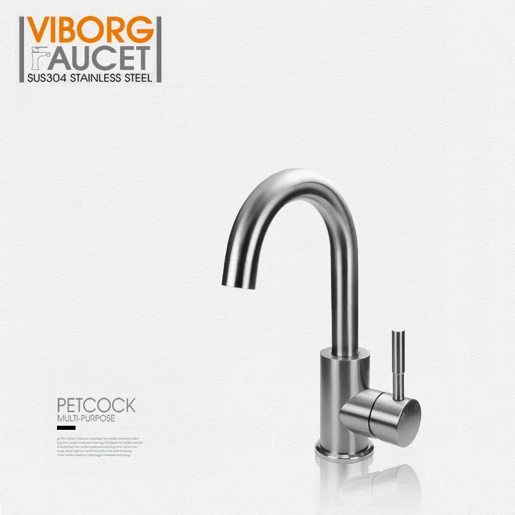 VIBORG Deluxe Solid SUS304 литье из нержавеющей стали без свинца Кухня Ванная комната туалетный туалет раковина кран смеситель кран