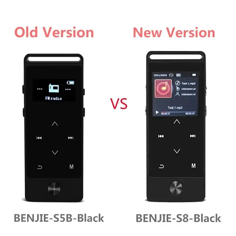 BENJIE S8 mp3 плеер с сенсорным ключом 8 ГБ высокое качество звука музыкальный без