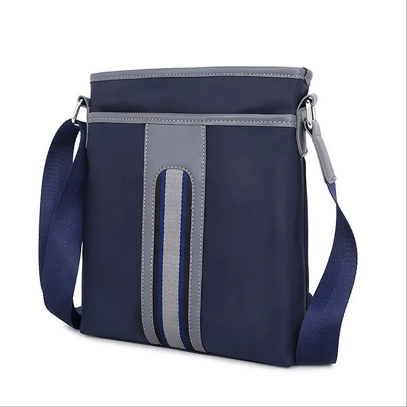 KUNDUI Boys Oxford cloth business Men Bags Shoulder Crossbody Messenger Small Casual Handbags Male Travel Bag Vertical section