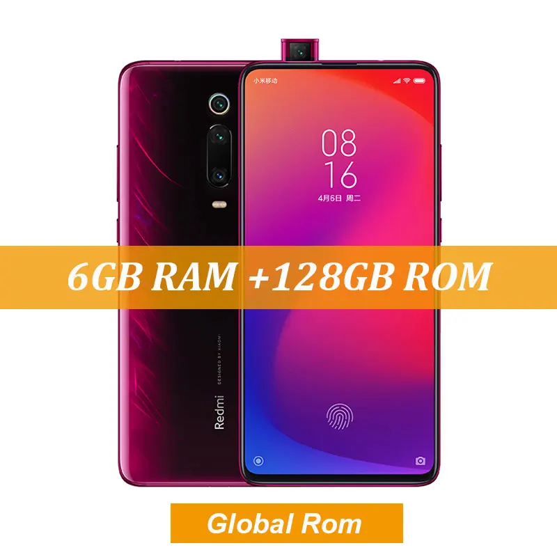 Global Rom Red Xiaomi Redmi K20 6GB 128GB Snapdragon 730 Octa Core 6,39 ''AMOLED дисплей 4000mAh 48MP камеры - Цвет: Global Rom Red