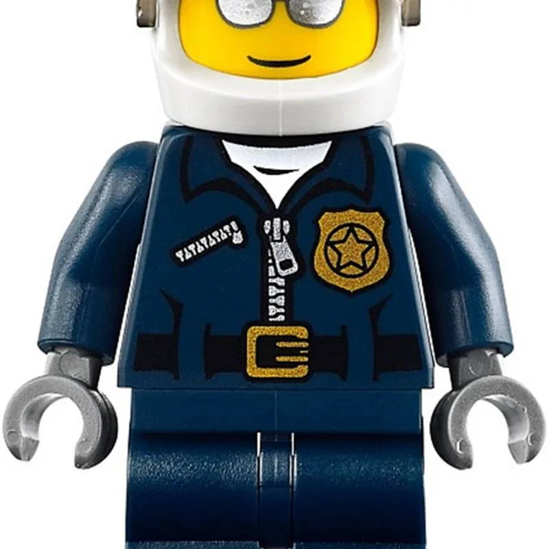 Совместимость Legoe giftse 10416 мотоцикл преследование заключенных городской полиции