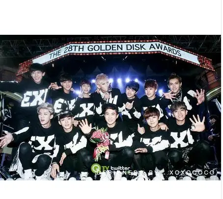 Модная толстовка унисекс kpop EXO осень 2016 SBS K Pop повседневный спортивный костюм с