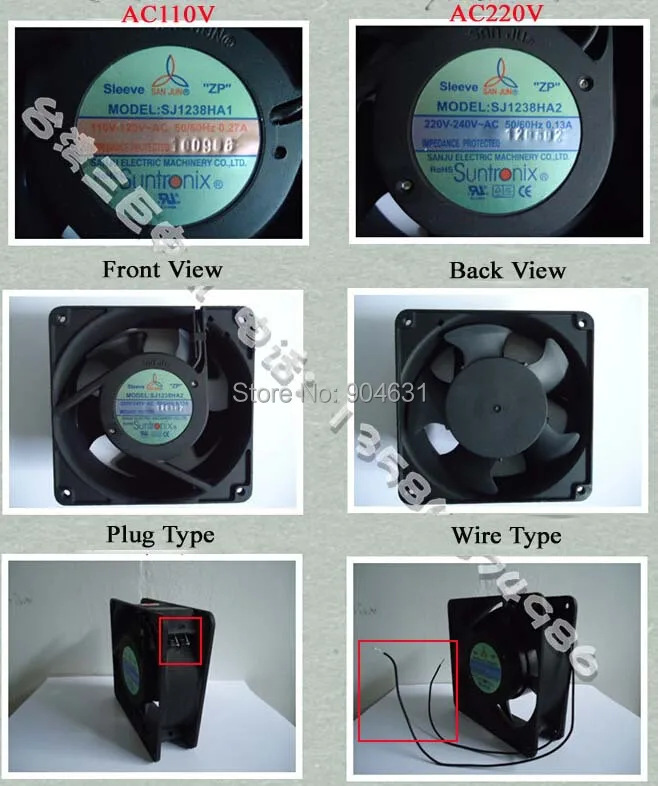 

Free Shipping SANJUN SANJU Axial Flow Fan Sleeve Bearing SJ1238HA2SAL AC220V Plastic Impeller Made In Taiwan Sleeve Bearing