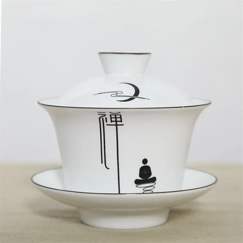 Чайный набор PINNY из белого фарфора Gaiwan керамические чайные горшки кунг фу
