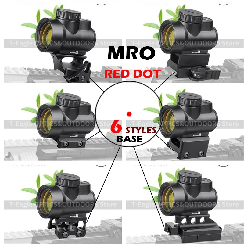 Внутренний голографический прицел MRO с красной точкой Регулируемый 20